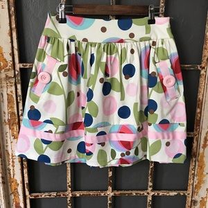 Necessary Objects Floral Mini Skirt Small
